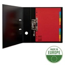 Esselte Separadores Scarton A4 10 Pestañas 5 Colores Gramaje150Grs sin Caratula Indice - Multicolor Materia Lcarton - Tamaño A4 - Multitaladro - 10 Pestañas 5 Colores - Presentacion en Bolsa Individual 