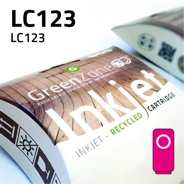 Cartucho Brother LC123 magenta | 10 ml | Green Zone