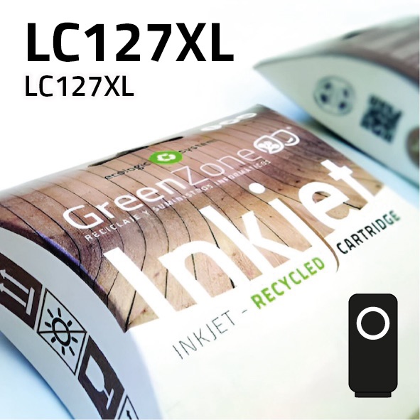 Green Zone para Brother LC127XL Negro (30 ml)