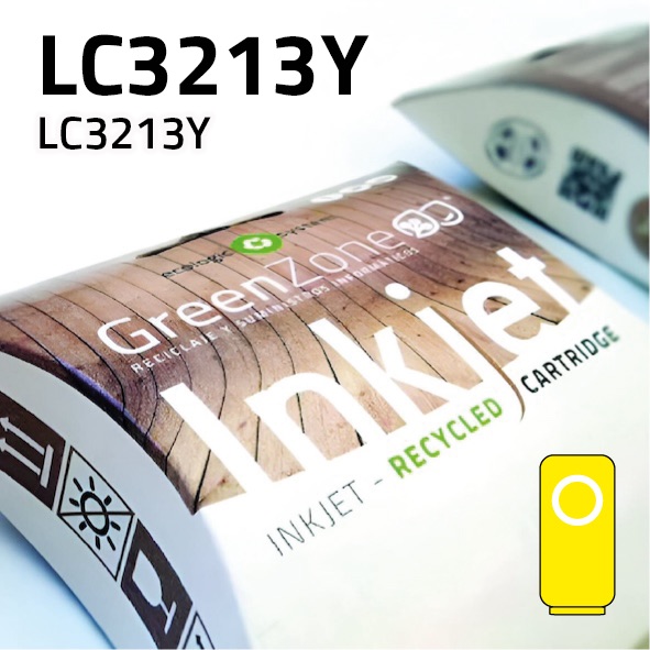 Green Zone para Brother LC3213Y Amarillo (400 Copias)