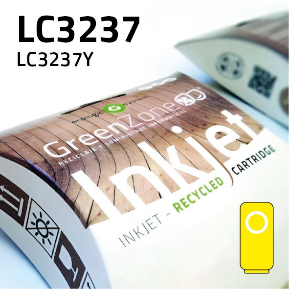 Green Zone para Brother LC3237Y Amarillo (1.500 Copias)