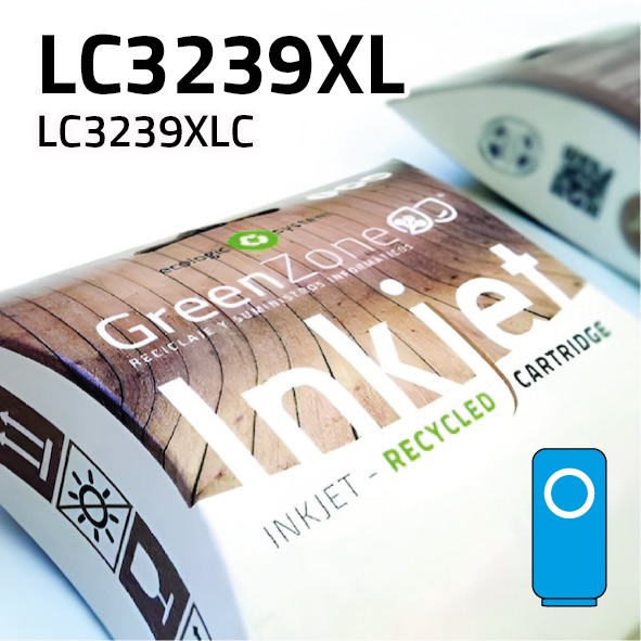 Cartucho Brother LC3239XLC cian | 5.000 páginas | Green Zone