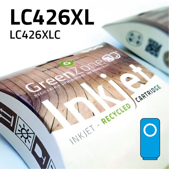 Cartucho Brother LC426XL cian | 5.000 páginas | Green Zone