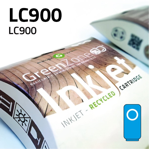 Cartucho Brother LC900 cian | 13 ml | Green Zone