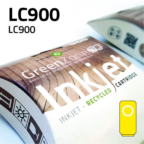 Green Zone para Brother LC900 Amarillo (13 ml)