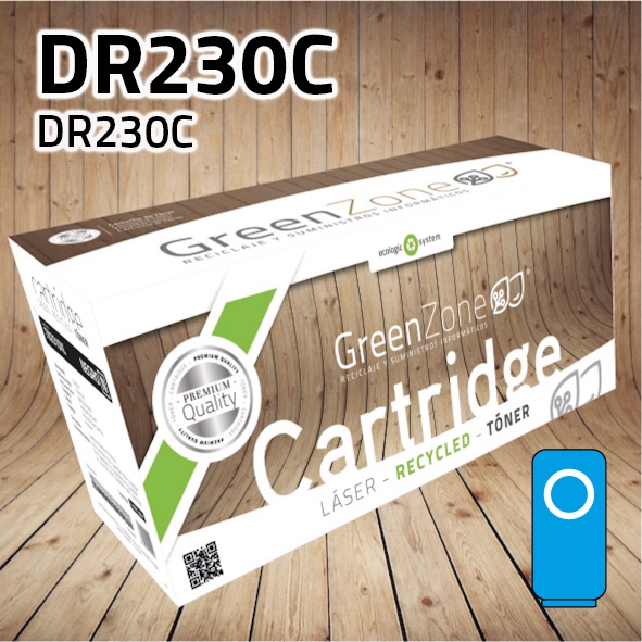 [GBTDR230CO] Green Zone para Brother DR210/ DR230/ DR240/ DR270 kit Tambor Cian (15.000 Copias)