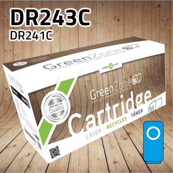 Green Zone para Brother DR243C Kit Tambor Cian (18.000 Copias)