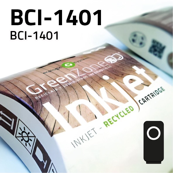Cartucho Canon BCI-1401 negro | 130 ml | Green Zone