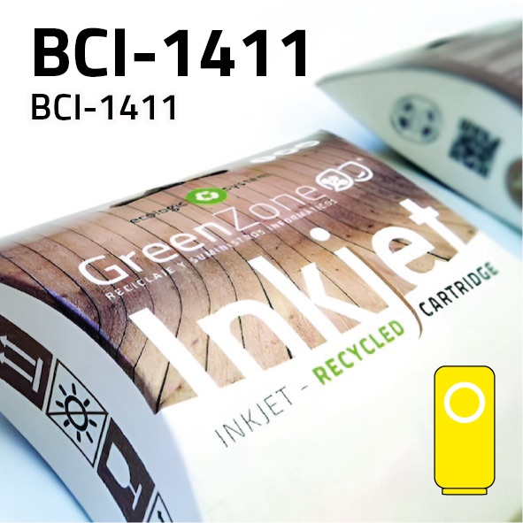 Green Zone para Canon BCI-1411 Amarillo (330 ml)