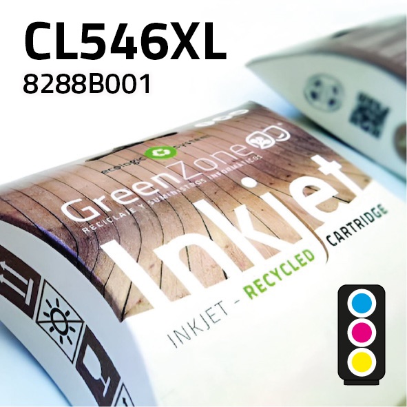 [GCCCL546XC] Cartucho Canon CL546XL color | 15 ml | Green Zone
