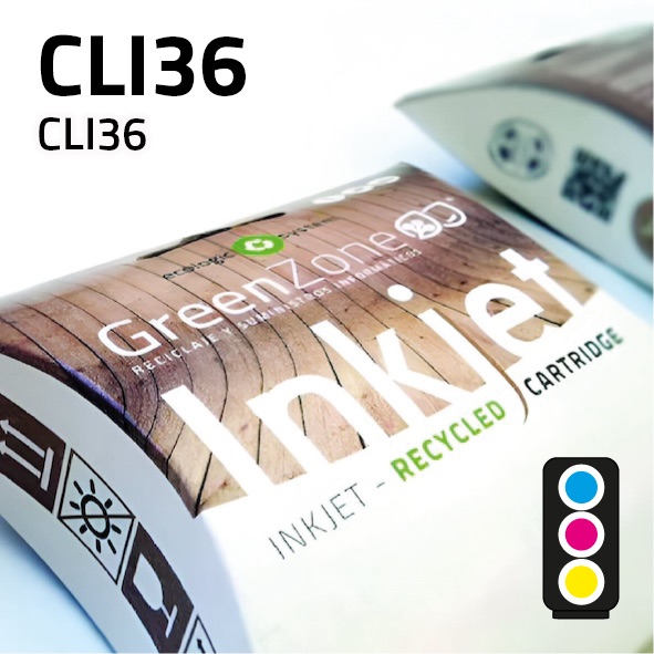 Green Zone para Canon CLI36 Color (16.5 ml)