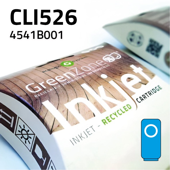 [GCCCLI526C] Cartucho Canon CLI526C cian | 11 ml | Green Zone