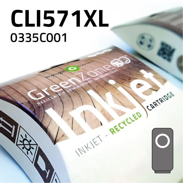 Green Zone para Canon CLI571XL Gris (13 ml)