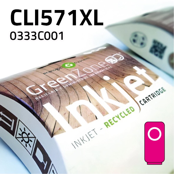 [GCCCLI571XM] Cartucho Canon CLI571XL magenta | 13 ml | Green Zone