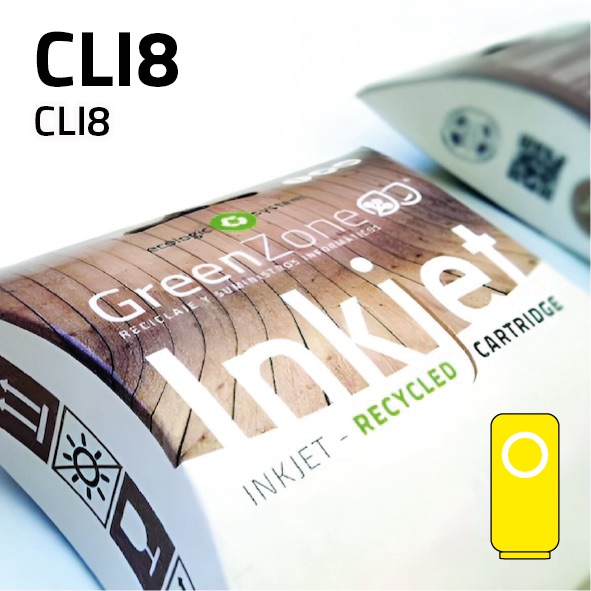 Green Zone para Canon CLI8 Amarillo (14 ml)