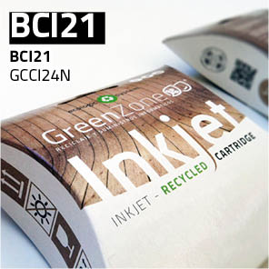 Green Zone para Canon BCI21BK / BCI24BK Negro (9 ml)