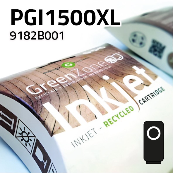 Green Zone para Canon PGI1500XL Negro (35 ml)