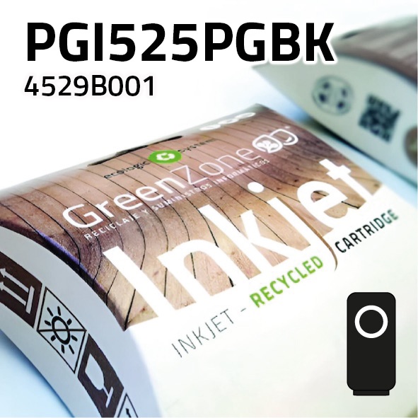 Green Zone para Canon PGI525PGBK Negro (21 ml)