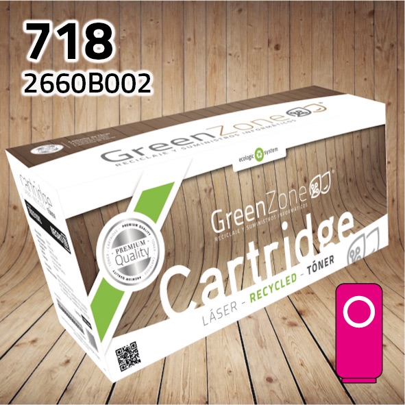Green Zone para Canon (718) 2660B002 Magenta (2.800 Copias)