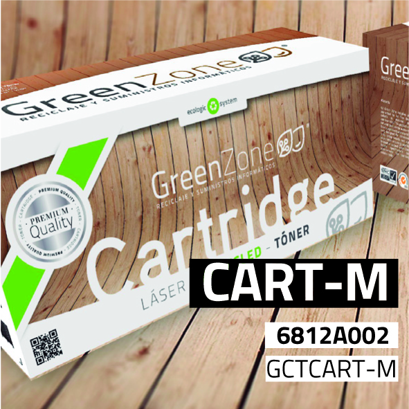 [GCTCART-M] Tóner Canon Cartridge M / L50 / PC1270 (6812A002) negro | 10.000 páginas | Green Zone