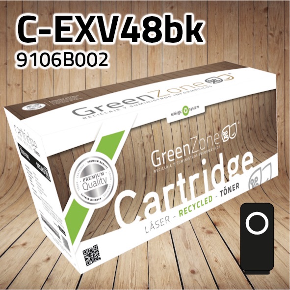 Tóner Canon (C-EXV48BK) 9106B002 polimerizado negro | 16.500 páginas | Green Zone