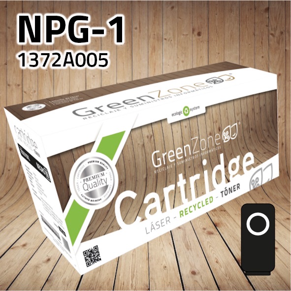 Green Zone para Canon (NPG-1) 1372A005 Kit Toner Negro (4 unidades) (15.200 Copias)