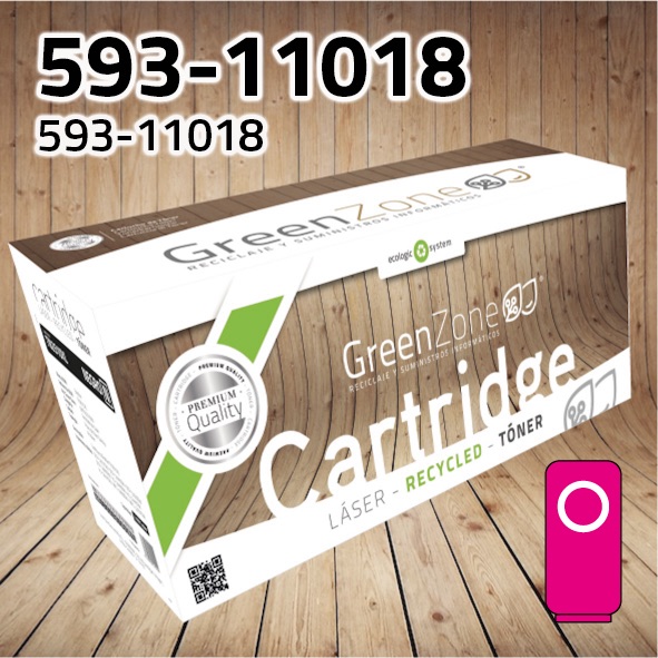 Green Zone para Dell 593-11018 Kit Toner Magenta (1.400 Copias)