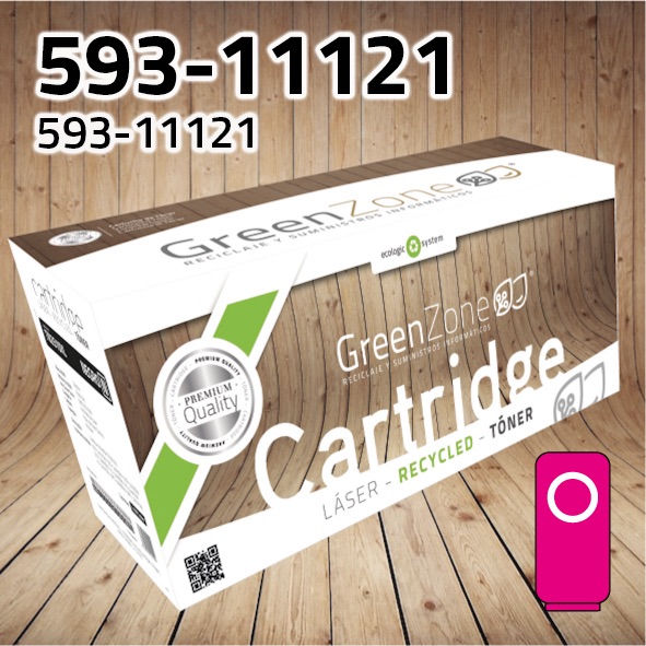 Green Zone para Dell 593-11121 Kit Toner Magenta (9.000 Copias)