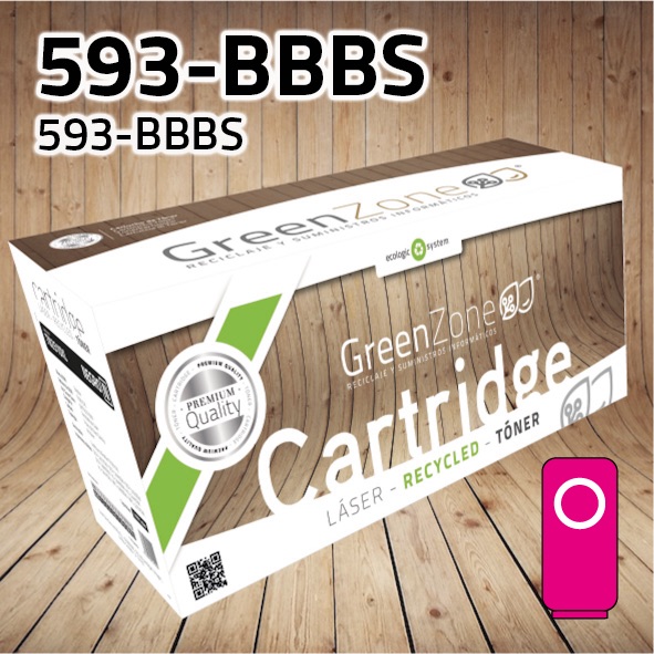 Green Zone para Dell 593-BBBS Kit Toner Magenta (4.000 Copias)