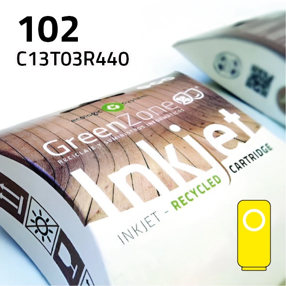 Green Zone para Epson C13T03R440 (102) Amarillo (70 ml)