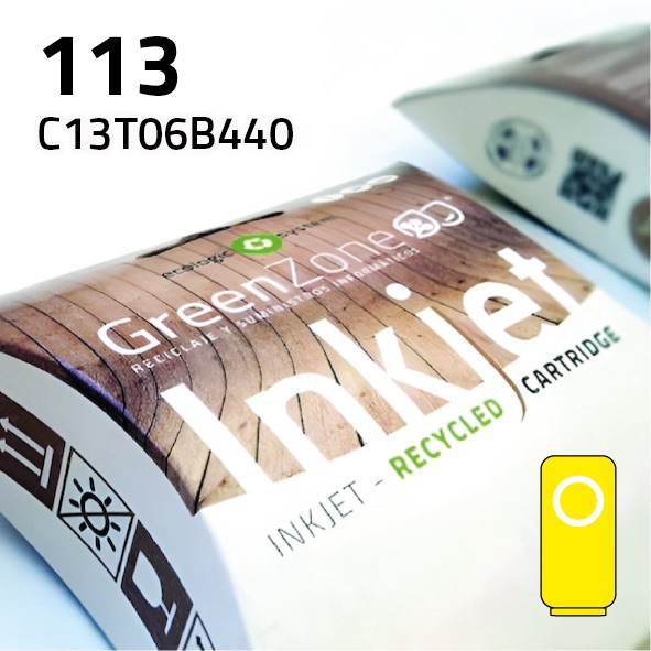 Green Zone para Epson C13T06B440 (113) Amarillo (70 ml)