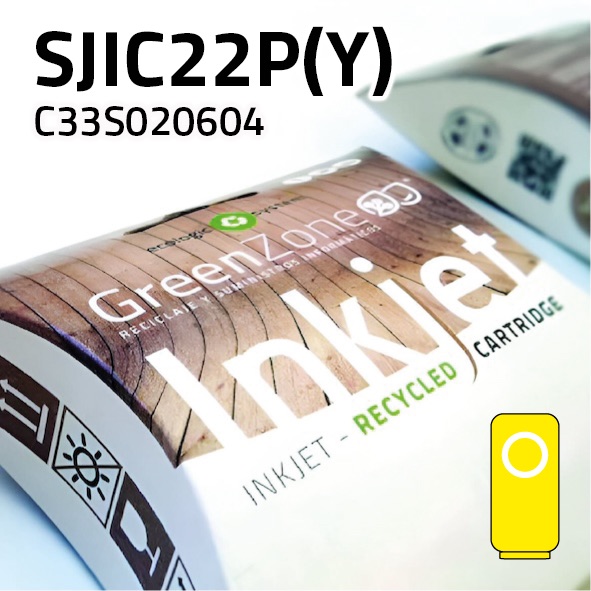 Green Zone para Epson C33S020604 (SJIC22P(Y)) Amarillo (32,5 ml)