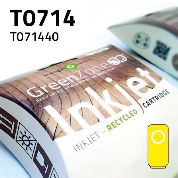 [GECT071Y] Cartucho Epson T071440 / T089440 amarillo | 18 ml | Green Zone
