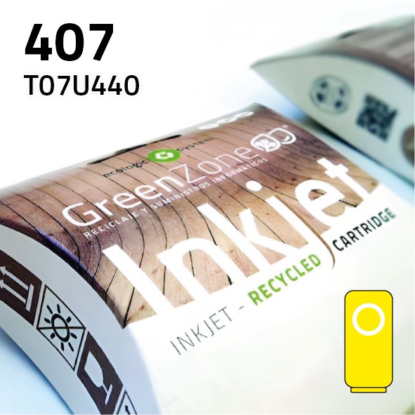 [GECT07U4Y] Cartucho Epson T07U440 (407) amarillo | 1.900 páginas | Green Zone