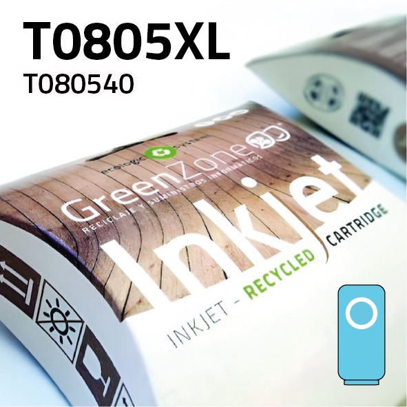 [GECT080XLC] Cartucho Epson T080540XL Light cian | 19 ml | Green Zone
