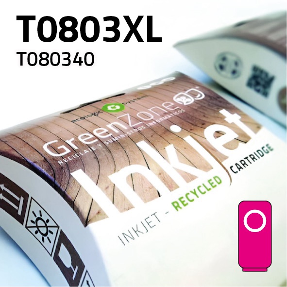 [GECT080XM] Cartucho Epson T080340XL magenta | 19 ml | Green Zone