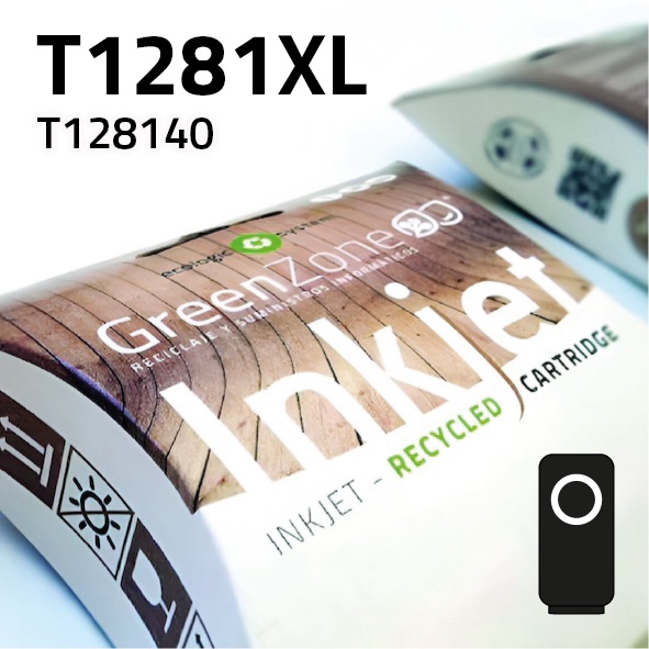 Green Zone para Epson T128140XL Negro (16 ml)