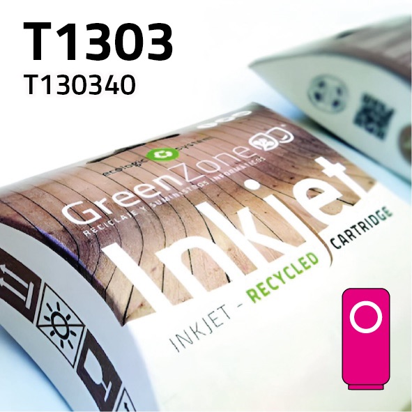 [GECT1303M] Cartucho Epson T130340 magenta | 12 ml | Green Zone