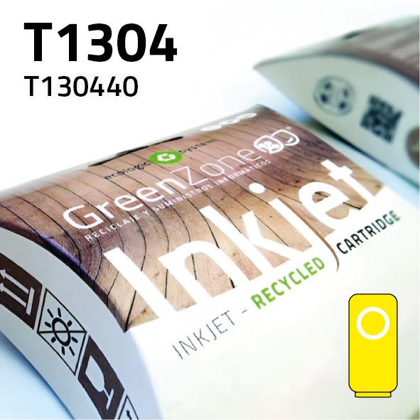[GECT1304Y] Cartucho Epson T130440 amarillo | 12 ml | Green Zone