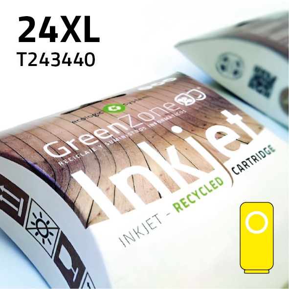 [GECT2434XY] Cartucho Epson T243440 (24XL) amarillo | 10 ml | Green Zone