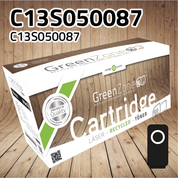 [GET0087N] Tóner Epson C13S050087 negro | 6.000 páginas | Green Zone