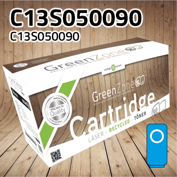 Green Zone para Epson C13S050090 Kit Toner Cian (6.000 Copias)