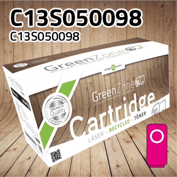 Green Zone para Epson C13S050098 Kit Toner Magenta (4.500 Copias)