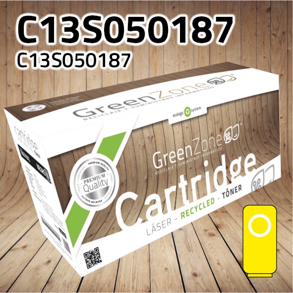 Green Zone para Epson C13S050187 Kit Toner Amarillo (4.000 Copias)
