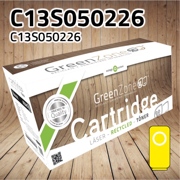 Green Zone para Epson C13S050226 Kit Toner Amarillo (5.000 Copias)