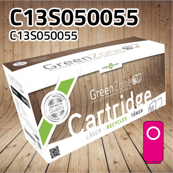 Green Zone para Epson C13S050055 Kit Toner Magenta (2.700 Copias)