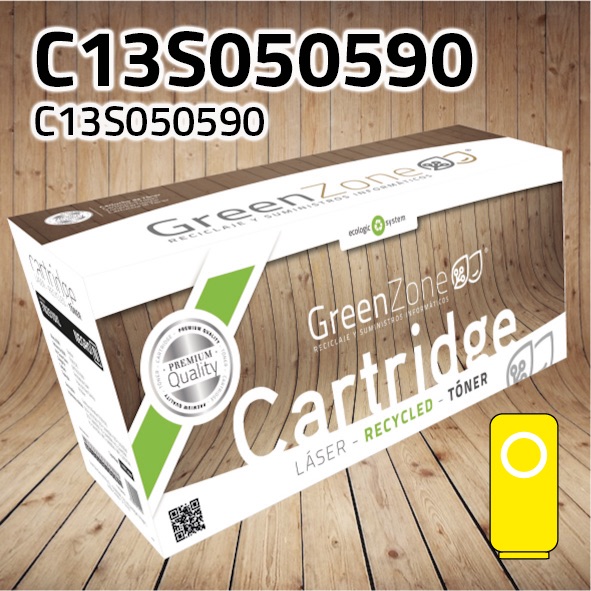 Green Zone para Epson C13S050590 Kit Toner Amarillo (6.000 Copias)