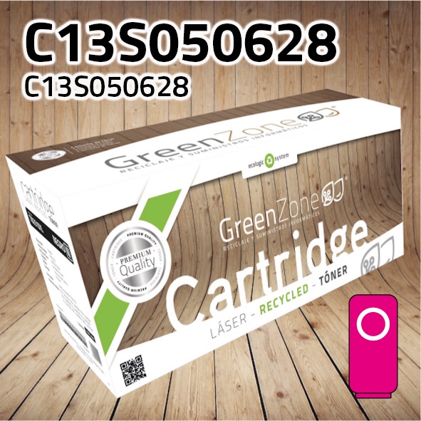 Green Zone para Epson C13S050628 Kit Toner Magenta (2.500 Copias)