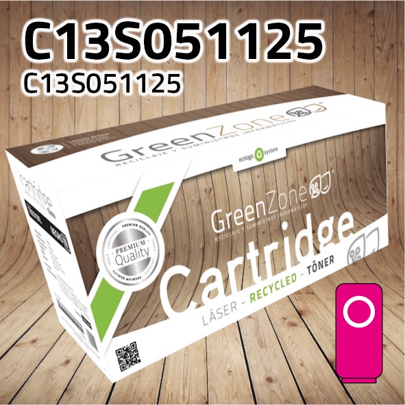 Green Zone para Epson C13S051125 Kit Toner Magenta (9.000 Copias)