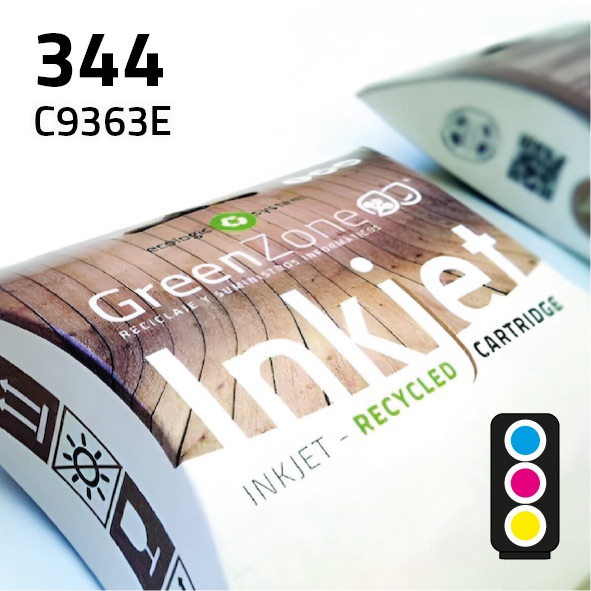 Green Zone para HP C9363E (344) Color XL (18 ml)